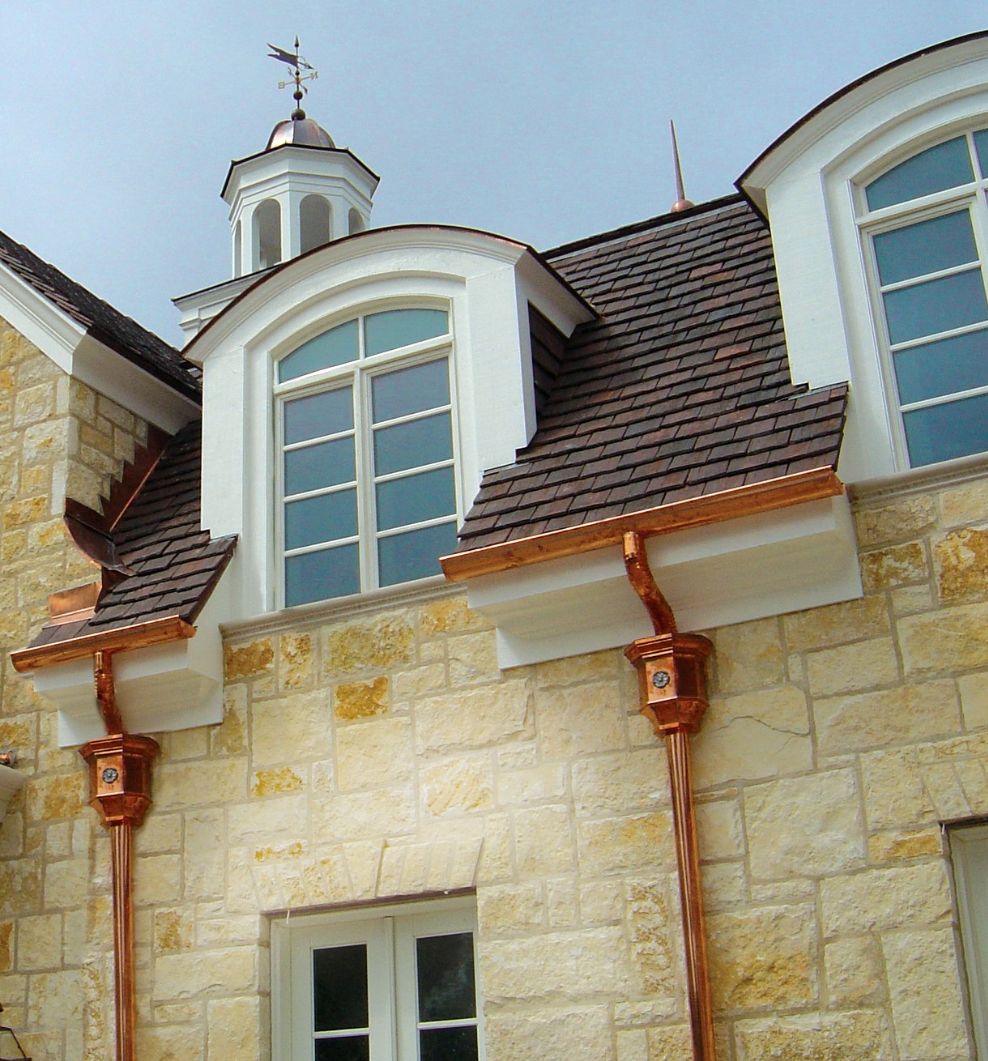 Copper Rain Gutters